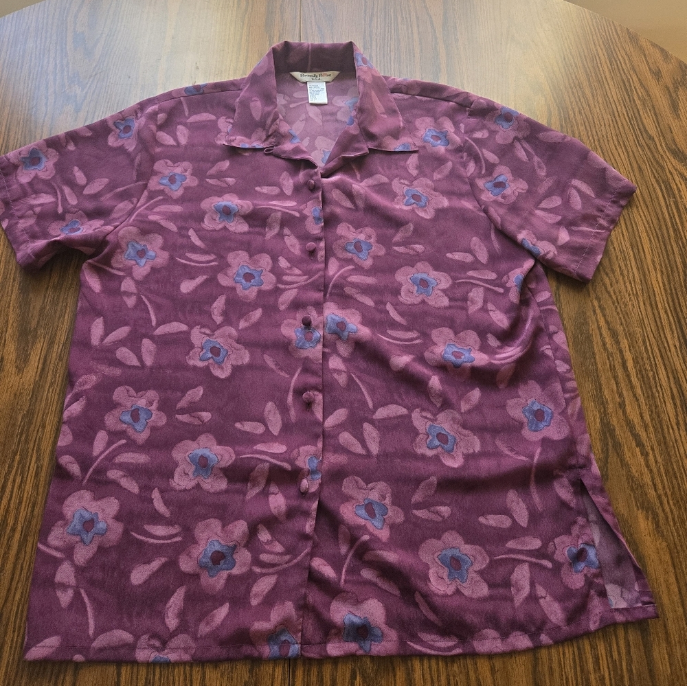 Beverly Rose USA Button Down Blouse